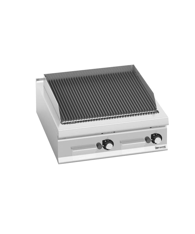 GGM Gastro Bếp Nướng Gas - 18kW - Để Bàn - Sâu 900mm - 2 Họng - Vỉ Gang