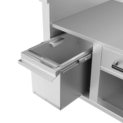 GGM Gastro Bếp Nướng Gas BERLIN - 960mm - Để Bàn - Sâu 790mm - 4 Vỉ Nướng - Vỉ Gang - 14kW