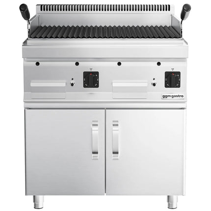 GGM Gastro Bếp Nướng Gas Mario 700 - 800mm - Đứng Độc Lập - Có Tủ Bệ - Sâu 700mm - Vỉ Nướng Nghiêng - Kèm Tủ Bệ - 2 Cánh