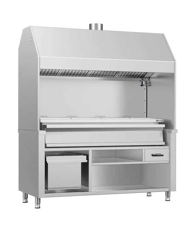 GGM Gastro Bếp Nướng Than - 1760mm - 4 Vỉ Nướng