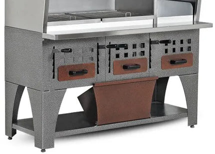 GGM Gastro Bếp Nướng Than Gắn Tường - 1600x750x2350mm - Thép Không Gỉ