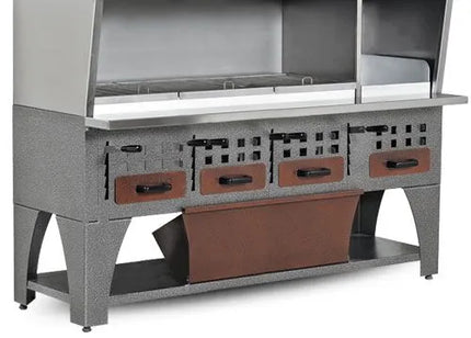 GGM Gastro Bếp Nướng Than Gắn Tường - 2150x750x2350mm