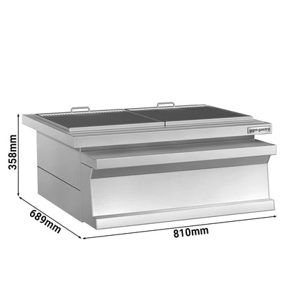GGM Gastro Bếp Nướng Than Thép Không Gỉ - 810mm - 2 Vỉ Nướng