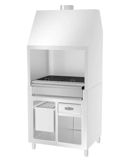 GGM Gastro Bếp Nướng Than Thép Không Gỉ - 810mm - 2 Vỉ Nướng