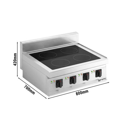 GGM Gastro Bếp Từ Để Bàn - 14kW - 4 Vùng