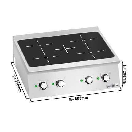 GGM Gastro Bếp Từ Để Bàn - 14kW - 4 Vùng