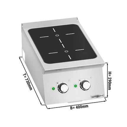 GGM Gastro Bếp Từ Để Bàn - 7kW - 2 Vùng