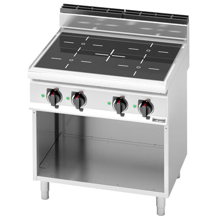 GGM Gastro Bếp Từ Đứng - 14kW - 4 Vùng - Có Kệ Dưới Hở - Hạng Nặng