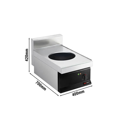 GGM Gastro Bếp Wok Từ - 3.5kW - 1 Vùng Nấu - Ø300mm