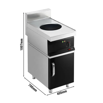 GGM Gastro Bếp Wok Từ - 3.5kW - 1 Vùng Nấu - Ø300mm
