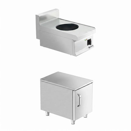 GGM Gastro Bếp Wok Từ - 3.5kW - 1 Vùng Nấu - Ø300mm