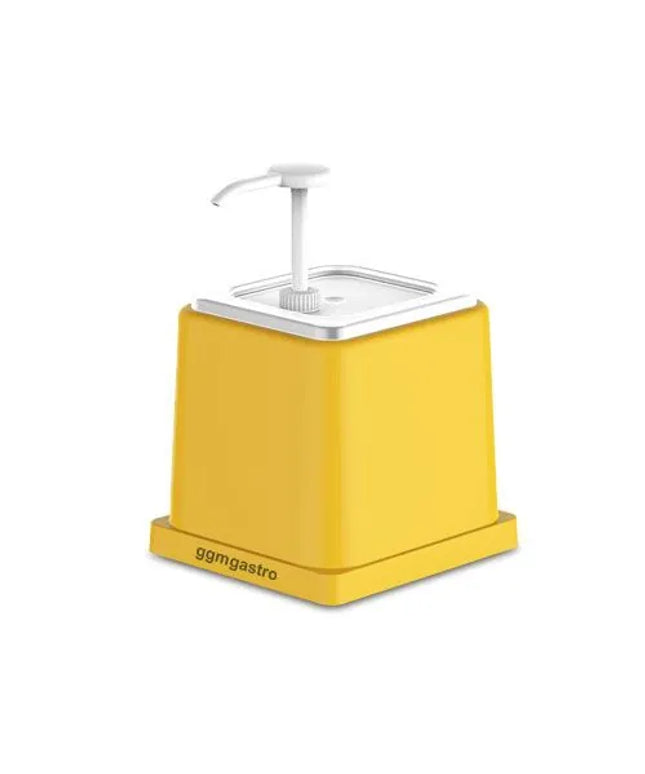 GGM Gastro Bình Đựng Mù Tạt / Nước Sốt - 2L - Polypropylene - Vàng