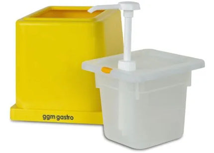 GGM Gastro Bình Đựng Mù Tạt / Nước Sốt - 2L - Polypropylene - Vàng