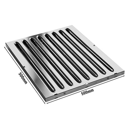 GGM Gastro Bộ Lọc Vách Ngăn Thép Không Gỉ - 499x499mm - Loại B