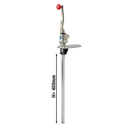 GGM Gastro Bonzer Đồ Mở Hộp Gắn Bàn Thủ Công - Trục Dài 400mm - Thép Không Gỉ - Chiều Cao Hộp Tối Đa 35cm