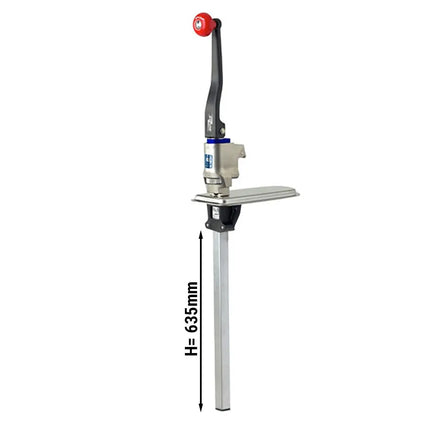 GGM Gastro Bonzer Đồ Mở Hộp Gắn Bàn Thủ Công - Trục Dài 635mm - Thép Không Gỉ - Chiều Cao Hộp Tối Đa 55cm