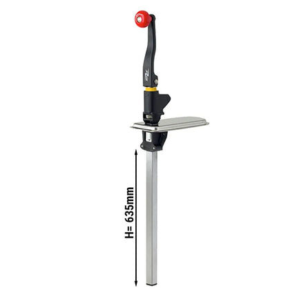 GGM Gastro Bonzer Đồ Mở Hộp Gắn Bàn Thủ Công - Trục Dài 635mm - Thép Không Gỉ - Chiều Cao Hộp Tối Đa 55cm