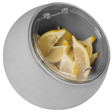GGM Gastro Bowl - MOON - Melamine & Silicone - 0.8L - 2-piece set - 190x190mm - Depth: 175mm - Grey