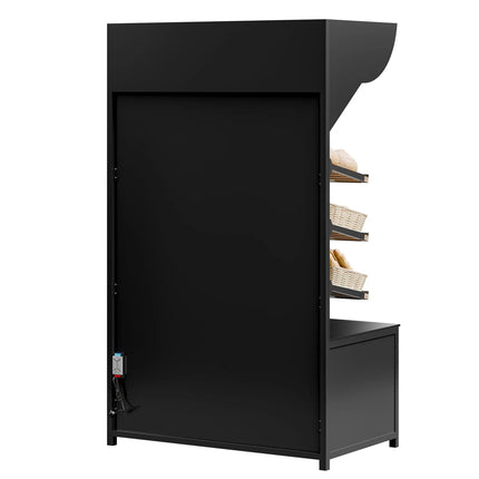 GGM Gastro Bread Display Unit MADRID - 1200mm - with 3 shelves - matt black