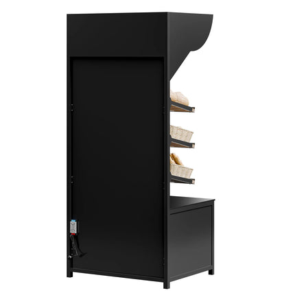 GGM Gastro Bread Display Unit MADRID - 900mm - with 3 shelves - matt black