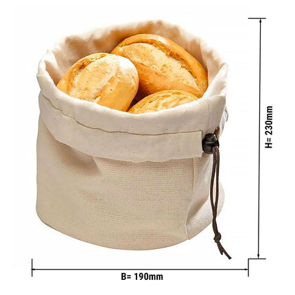 GGM Gastro Bread Warmer Bag - with Heat Pad - 19 x 19 cm - Beige