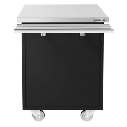 GGM Gastro Buffet Cash Desk Station DANZIG  - 700mm - with Tray Slide - Black