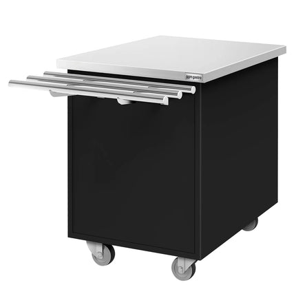 GGM Gastro Buffet Cash Desk Station DANZIG  - 700mm - with Tray Slide - Black