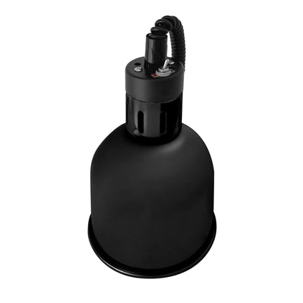 GGM Gastro Buffet Infrared Heat Lamp - Height-adjustable - Conical - Diameter 175mm - 275W - E27 - Cord 600–1500mm - Matt Black