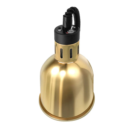 GGM Gastro Buffet Infrared Heat Lamp - Retractable - Diameter 175mm - 275W - E27 - Pale Gold