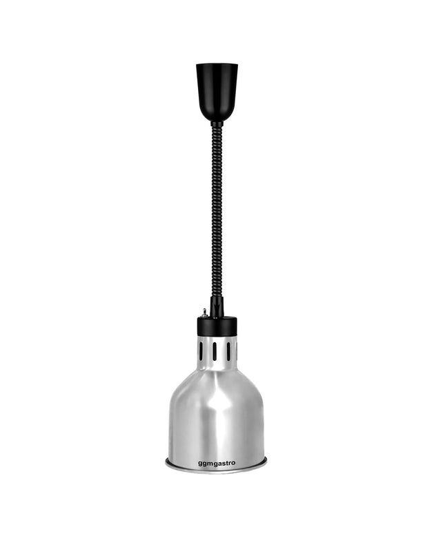 GGM Gastro Buffet Infrared Heat Lamp - Rise and Fall - Diameter 175mm - 275W - E27 - Cord 600–1500mm