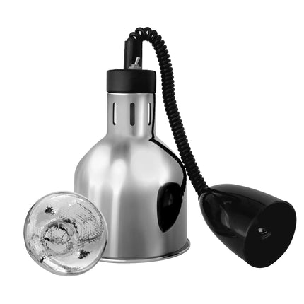 GGM Gastro Buffet Infrared Heat Lamp - Rise and Fall - Diameter 175mm - 275W - E27 - Cord 600–1500mm