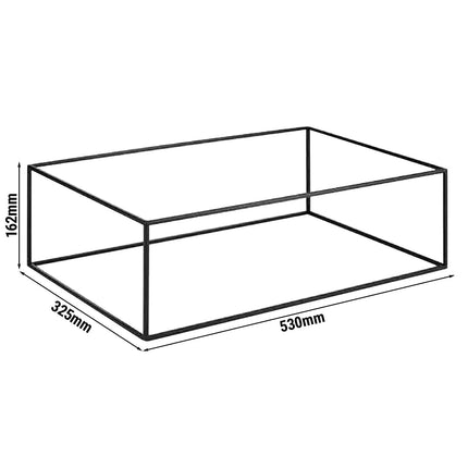 GGM Gastro Buffet Stand - ASIA PLUS - Metal - Black - Height: 162mm - suitable for GN 1/1 & GN 2/4
