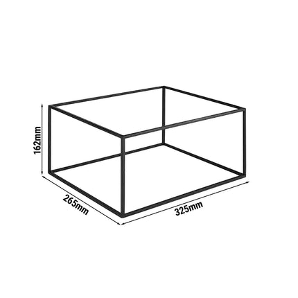 GGM Gastro Buffet Stand - ASIA PLUS - Metal frame - Black - Height: 162mm - suitable for GN 1/2 & GN 1/4