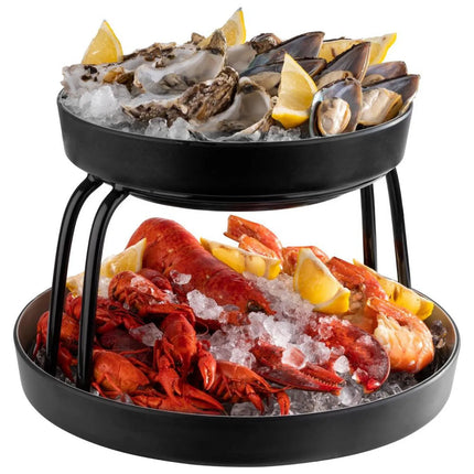 GGM Gastro Buffet Stand - FRIDA - Metal frame - Black - Height: 160mm - suitable for 85230#6 & 85231#6