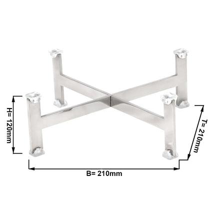 GGM Gastro Buffet Stand - Height: 120mm - Stainless steel - suitable for platters & plates from 210mm