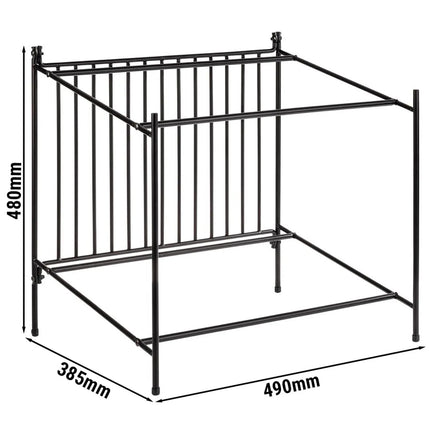 GGM Gastro Buffet Stand - Metal - Black - Height: 480mm - suitable for GN 1/1 & GN 1/2