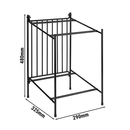 GGM Gastro Buffet Stand - Metal - Black - Height: 480mm - suitable for GN 1/2 Superboxes
