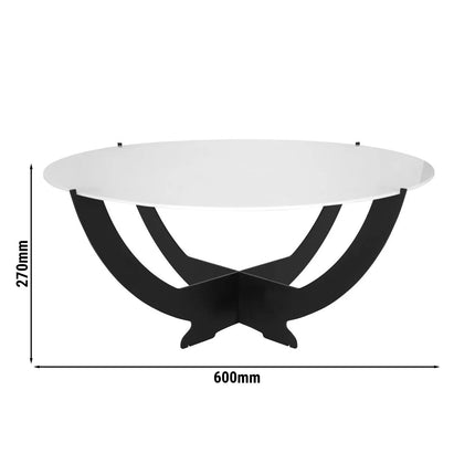 GGM Gastro Buffet Stand - Octopus - Powder-coated stainless steel - Black - round - Height: 270mm