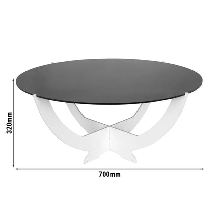 GGM Gastro Buffet Stand - Octopus - Stainless steel, powder-coated - White - Ø700mm