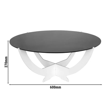 GGM Gastro Buffet Stand - Octopus - White - round - Ø597mm - Powder-coated stainless steel