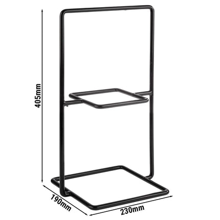 GGM Gastro Buffet Stand - PERFECTO - Metal, PVC - Black - square - Height: 405mm