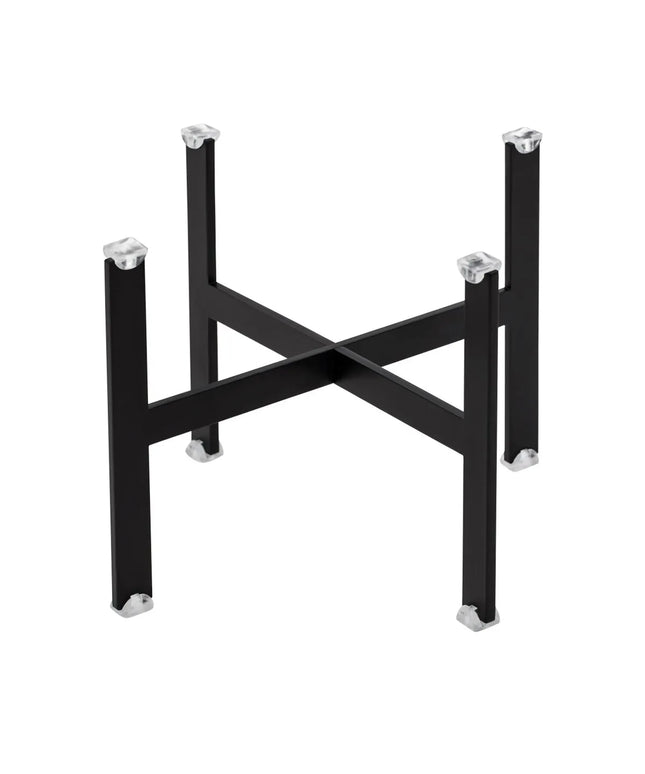 GGM Gastro Buffet Stand - Powder-coated stainless steel - Black - square - Height: 170mm - suitable for platters & plates from 210mm