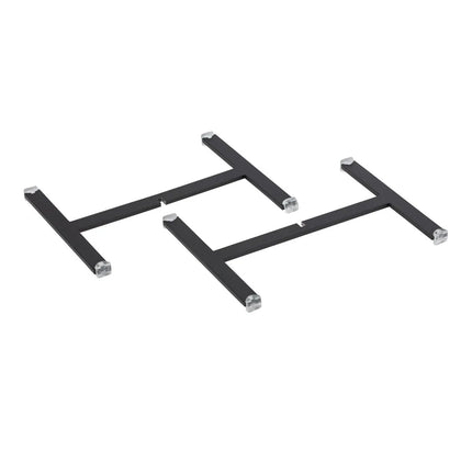 GGM Gastro Buffet Stand - Powder-coated stainless steel - Black - square - Height: 170mm - suitable for platters & plates from 210mm