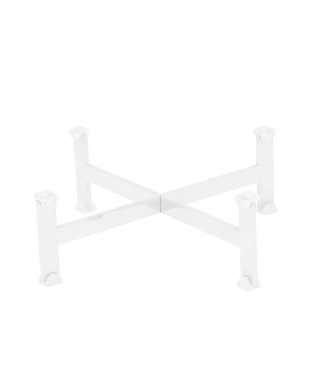 GGM Gastro Buffet Stand - Stainless steel, powder-coated - White - square - Height: 70mm - suitable for platters & plates from 210mm