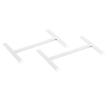 GGM Gastro Buffet Stand - Stainless steel, powder-coated - White - square - Height: 70mm - suitable for platters & plates from 210mm