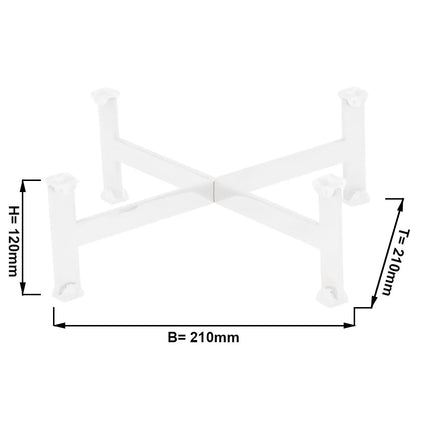 GGM Gastro Buffet Stand - White - Height: 120mm - suitable for platters & plates from 210mm