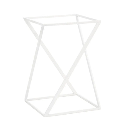 GGM Gastro Buffet Stand - White - Powder-coated stainless steel & Melamine - square - Height: 475mm - incl. 1 Melamine bowl