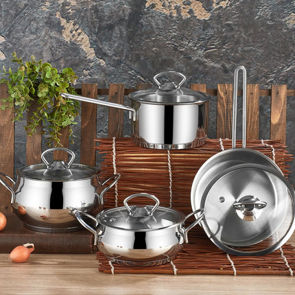 GGM Gastro Casserole Pan - Stainless Steel - 1.5L - Ø 160mm - Height: 80mm - incl. Lid