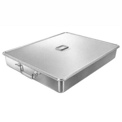 GGM Gastro Casserole Pan - Stainless Steel - with Lid & Tension Locks - 13.5L - 584x716x113mm