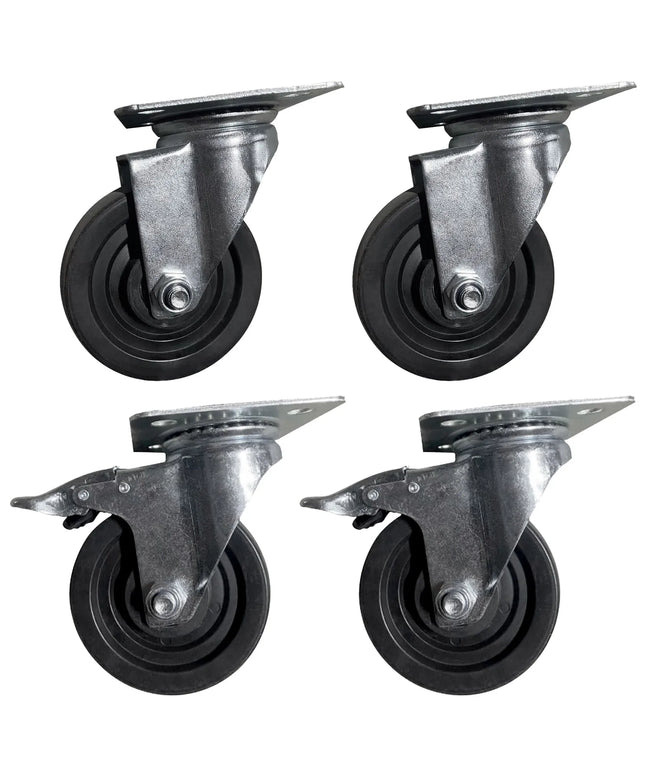 GGM Gastro Castor set - with 2 braked & 2 unbraked wheels - 85x130x140mm - for BKJ, KSJ, POG, POJ, ZBG & TKSJ